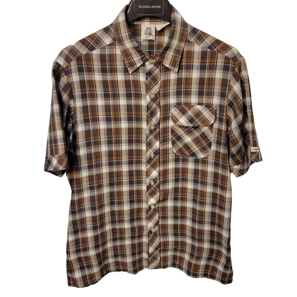 Vintage Kennington Short Sleeved Button Up Large L